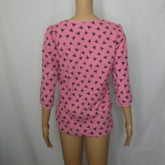 Betsey Johnson Intimates Rose Fleece Pajama Shirt - Picture 9 of 9